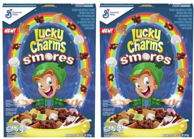 932241 2 X 311G Box Lucky Charms S'mores With Magical Marshmallows Cereal