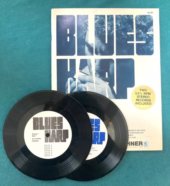 1970s Honer Blues Harp Instruction Book With Two Records