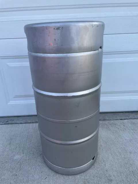 1/4 Barrel Used Empty Beer Keg Stainless Steel 7.75 Gal. Sankey D Tap