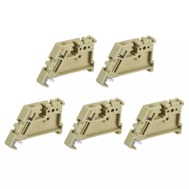 DIN Guida Montaggio Terminale Arresto Finale Morsetto Giallo EW/35 20pz