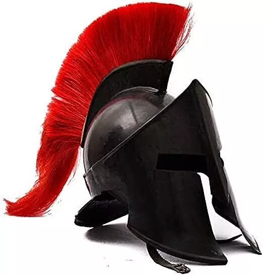 Medieval Greek Spartan Helmet 300 Movie King Leonidas Roman Helmet Black Finish