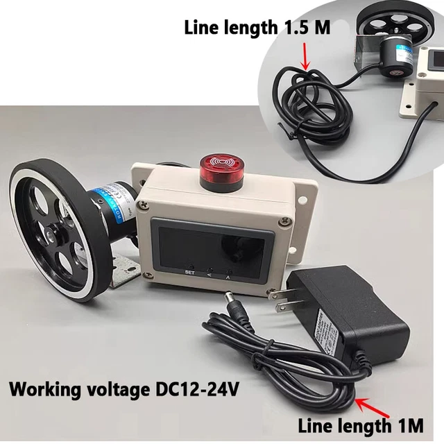 100PPR ENCODER WHEEL Counter Meter Rotary Digital Electronic Roll ...