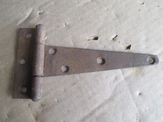 Vintage T Strap Barn Door Gate Shed Hinge 7 x 3 1/2" Antique Salvage F1