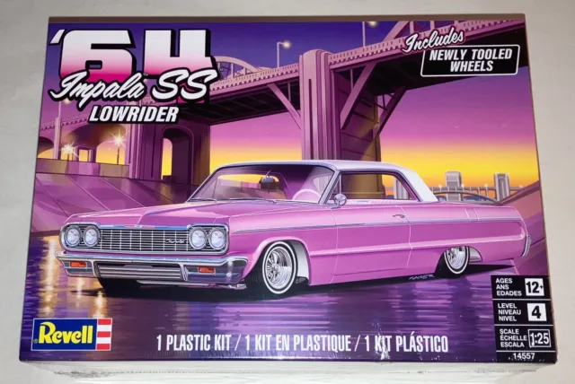 Revell 1964 Chevy Imapla SS Lowrider 1:25 scale model car kit 14557