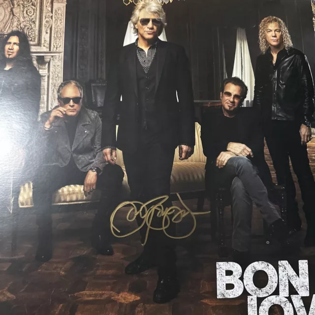 Bon Jovi Autographed 13x19 2020 Poster #1 Signed By Jon Bon Jovi new Gold 2
