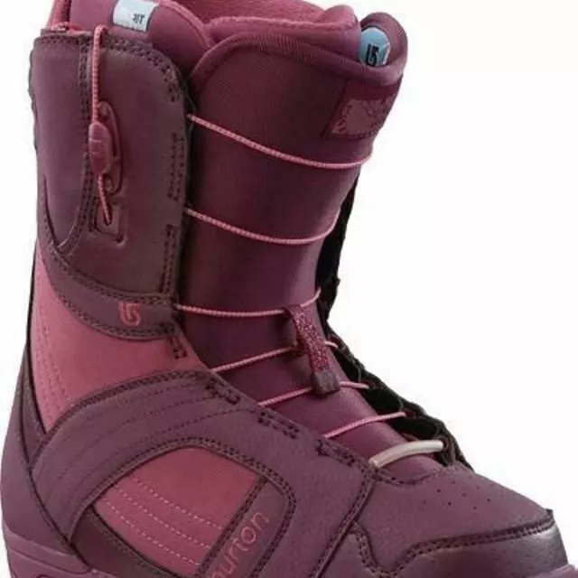 Burton Mint Snowboard Boots - Women Size 7 Berry Maroon Red Purple