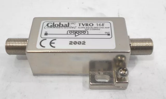 Global Communication TVRO 16F Incliné Equalised Ligne Amplificateur