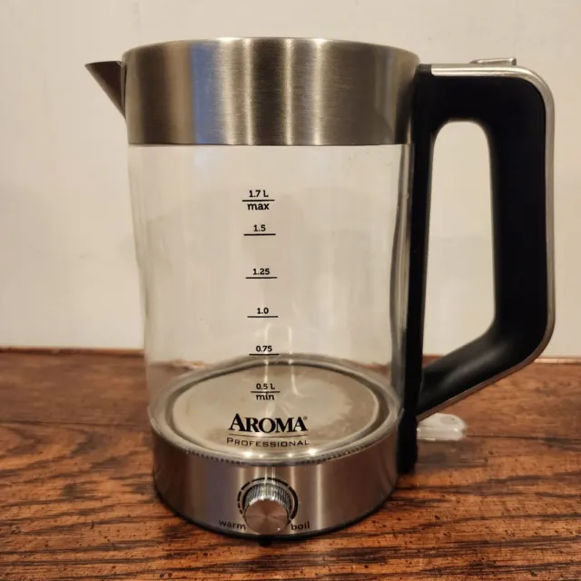Aroma Housewares Professional AWK-210SB Electric Water Kettle, 1.0