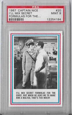 1967 Topps Captain Nice Card #20 Psa 9 Mint Condition & Centered Rare Test Issue