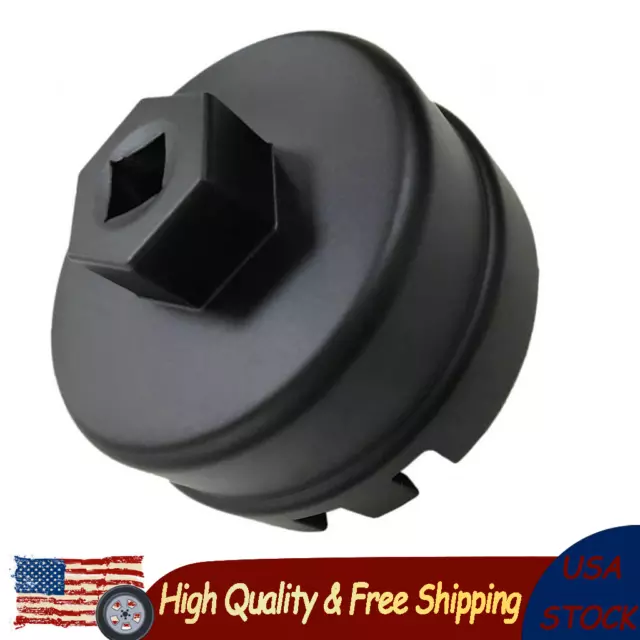 Oil Filter Cap Wrench Cup Socket Remover Tool for Toyota Lexus 64mm 14 Flutes