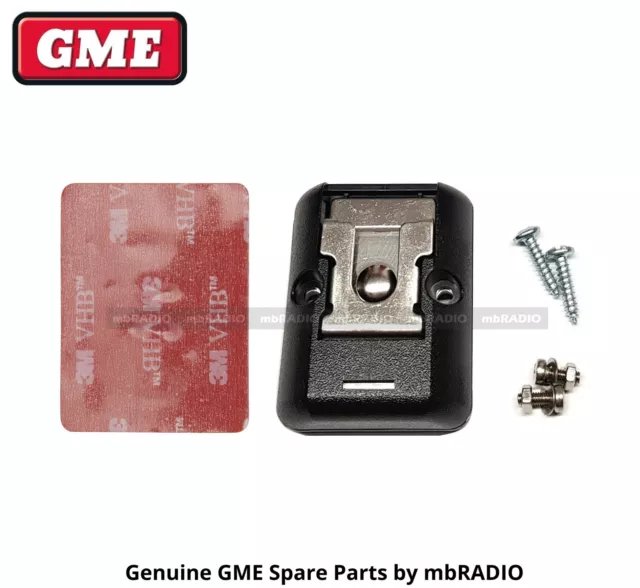 Gme Mb206 Heavy Duty Mic Mount, Metal Insert, Adhesive Pad, Mounting Screws
