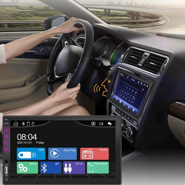 Bluetooth Unité de tête audio dans le tableau de bord Lecteur MP5 de voiture