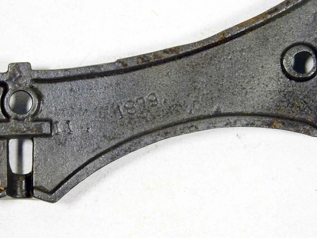 A Rare Antique Break-Down Travel Hook Decorative Cast Iron Dated 1879 on Back 8