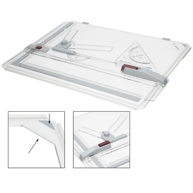 Multifunktional Professionelles Zeichenbrett Zeichenplatte Reißbrett A3 Kit Set