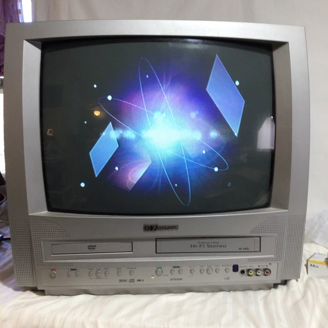 EMERSON EWC19T3 19” TV VCR DVD VHS CRT Combo Retro Gaming PLEASE READ