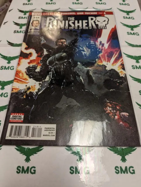The Punisher Vol 1 #218 Jan 2018 War Machine Part One Published By Marvel Comics