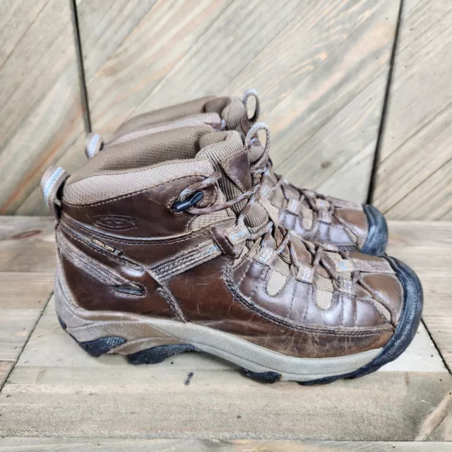 Keen Targhee II Mid Womens Outdoor Hiking Boots Size 7.5 Brown Waterproof