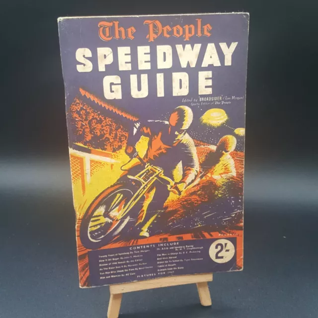 The People Speedway Guide 1947 with tables and rider details - Vintage Race Gift