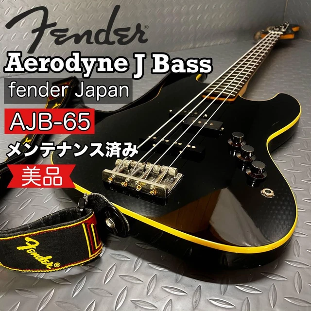 FENDER JAPAN AERODYNE Jazz Bass AJB-65 Black PJ Vintage MIJ