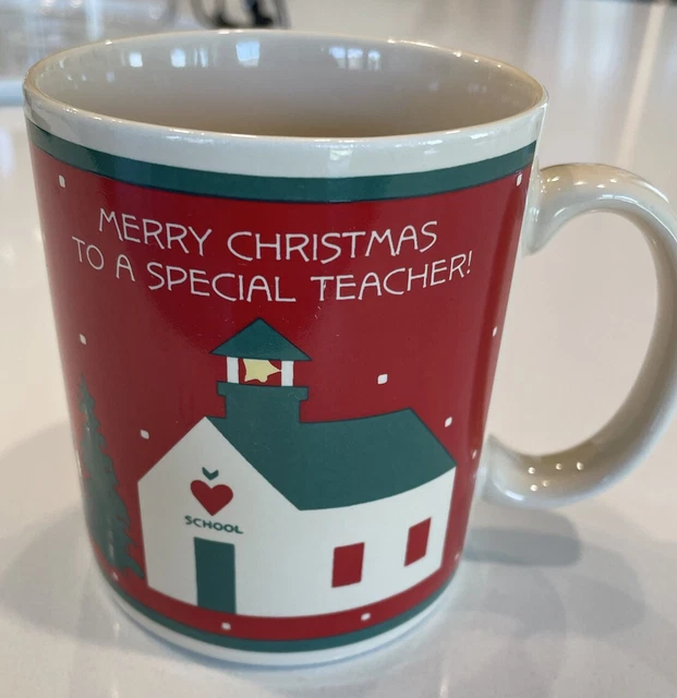 Vintage Hallmark 1986 - Merry Christmas to a Special Teacher Coffee/Tea Mug