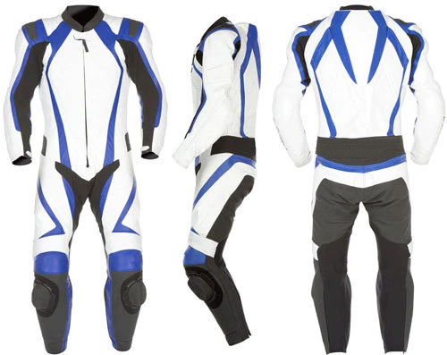 Mens A Grade Leather Motorcycle 1PC Suit Motorbike Rider Racing Armour Sports AB