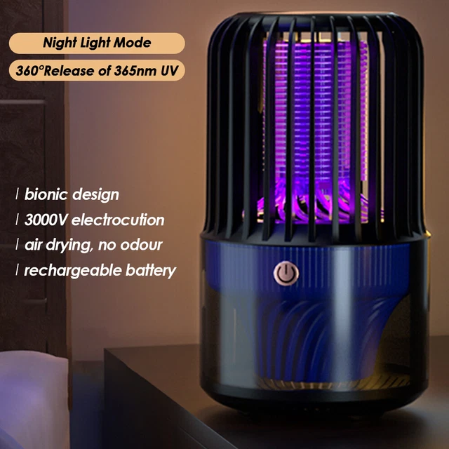 UV Moskito Killer Insektenvernichter LED Licht Insektenlampe Mückenfalle USB NEU 10