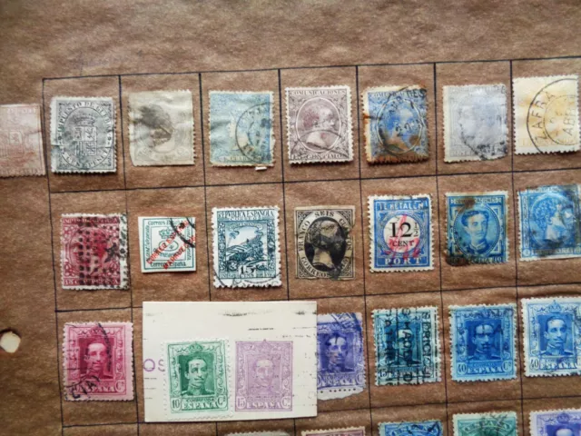 Altes Briefmarken Lot von Spanien - Sellos postales de España