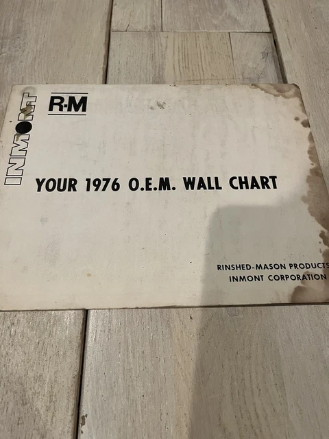 1975 RINSHED-MASON INMONT RM Paint Code Wall Chart $28.03 - PicClick CA