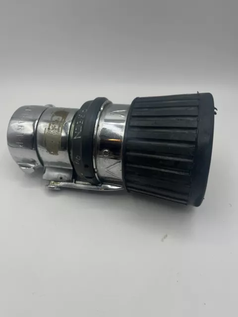 Elkhart Brass Select-O-Flow Fire Hose Nozzle Adjustable Spray Vtg Firefighter