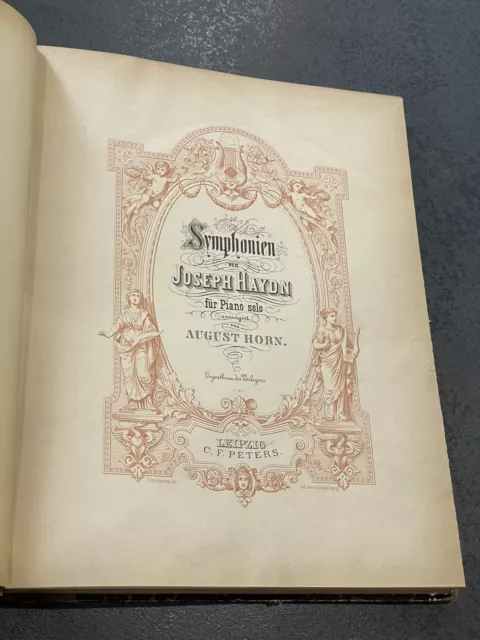 Livre Partition Musique ancien Symphonien von Joseph Haydn Piano Solo