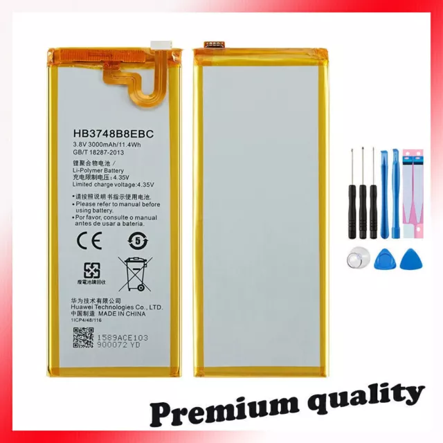 For Huawei HB3748B8EBC Replacement Internal Battery - Ascend G7 L01 L03 + Tools