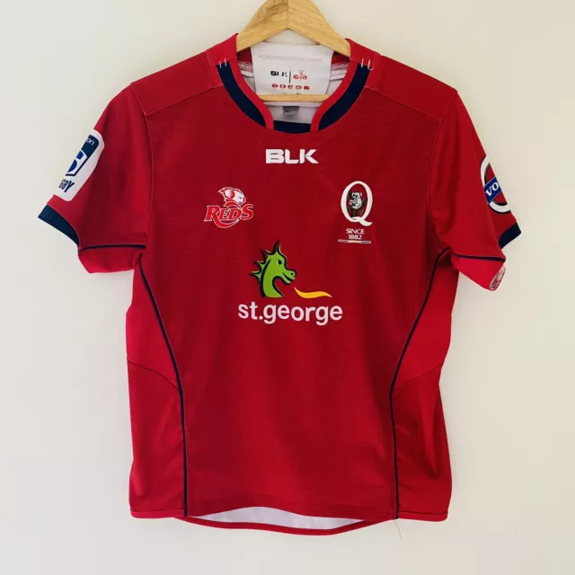 Queensland Reds Super Rugby Jersey BLK Union QLD - St George Volvo - Aus Post