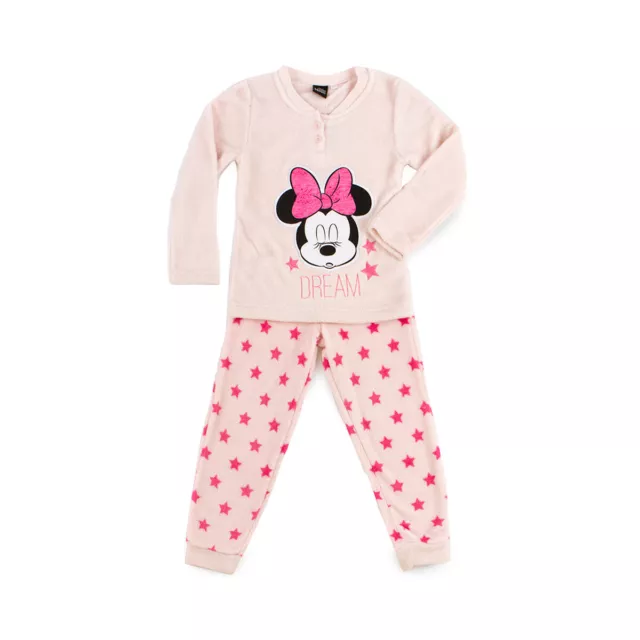 Pigiama bambina Minnie Mouse Disney in Pile coral WD900161 J063