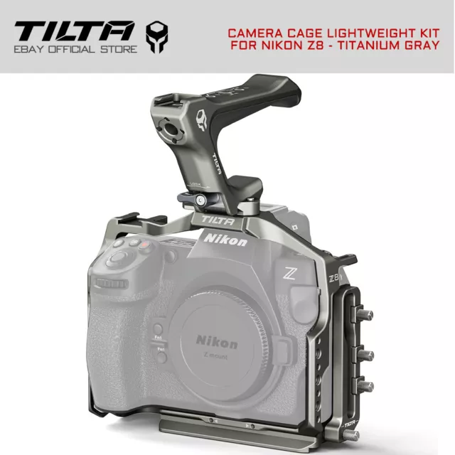 Tilta Camera Cage Lightweight Kit Para Nikon Z8 w/ Filmkamera Handle Cable Clamp