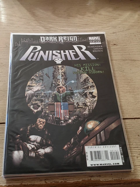 Punisher #1 Vol.8 2nd print Variant rare #2 is the variant and 3,4 5 variant .6