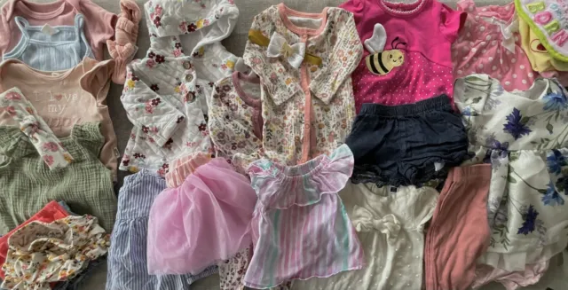 45 Pcs Baby Girls 3-6 Month Infant Clothes Lot Bundle More Than 45 Pieces
