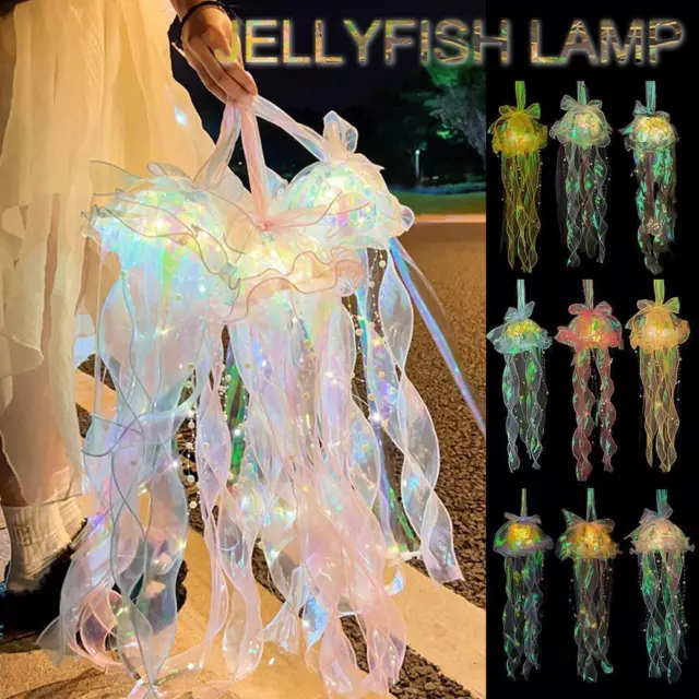 Jellyfish Aquarium Lamp Electric Fake Fish Tank LED GXM Lig ColourChanging  I8S7 3