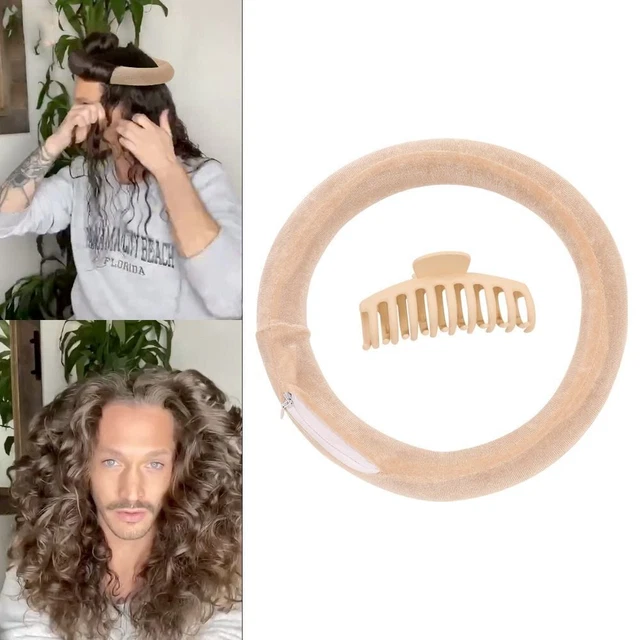 Herramientas rodillos para cabello diadema rizadores redondos perezosos caña para rizar sin calor