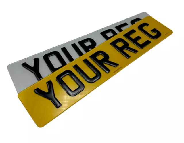 Number Plates - 100% PREMIUM ROAD/MOT Legal 2D/3D/4D - UK/GB/EV 2