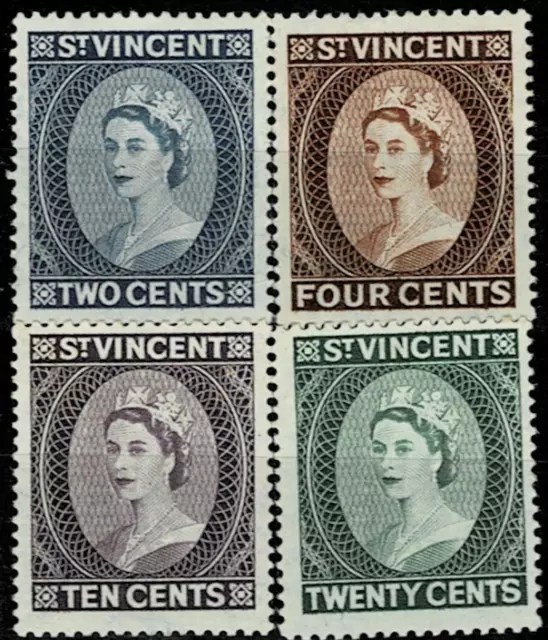 St Vincent 1953 Coronation Stamps Mnh