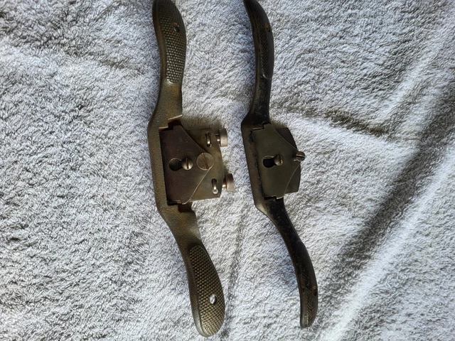 Vintage Stanley No 51 7 & 151 ? Flat Sole Spokeshave Plane Woodworking Tool
