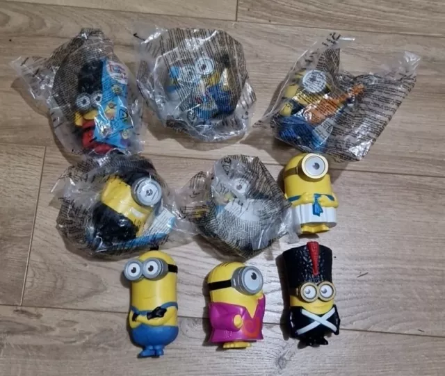 9x Mcdonalds Happy Meal Minions 2015 Sealed Toys Figure Bundle Lot