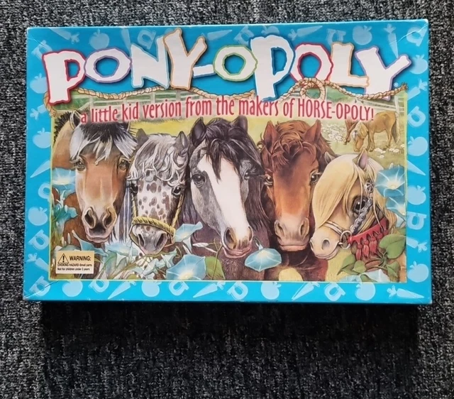 PONY-OPOLY BOARD GAME (kids version of Horse-opoly) Complete Excellent ...