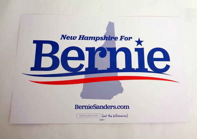 Bernie Sanders For President 2020 Official Campaign Rally Sign Poster A