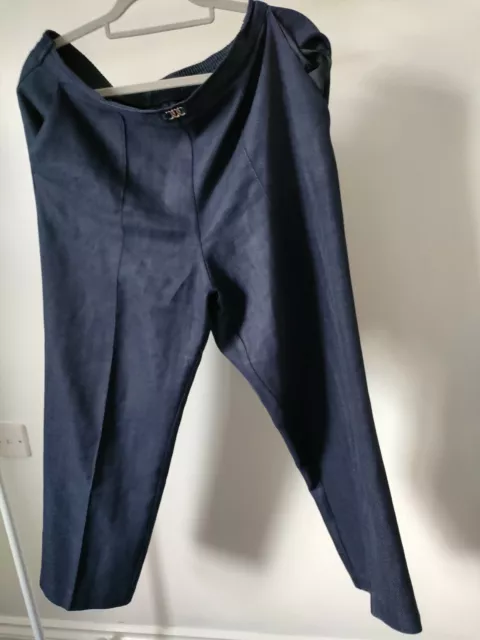 Woman's "Marks and Spencer" Blue Trousers Size 16