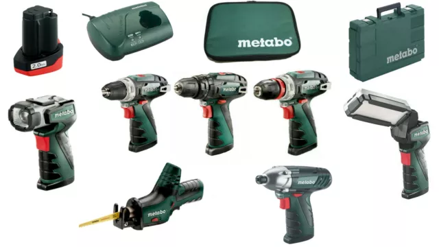 Metabo Powermaxx BS SB Quick ASE SSD 10,8V Maschinen Ladegerät Akku Lampe Koffer