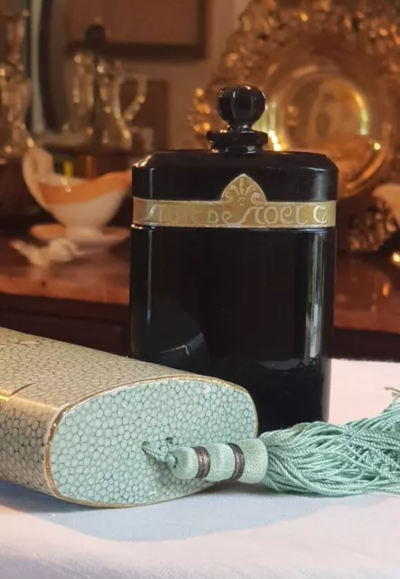 Caron, Antiguo Frasco Grande Baccarat Perfume Nuit De Noël 1922 Art Deco