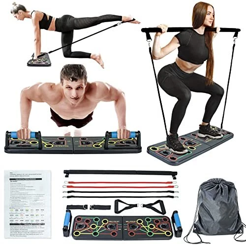 Multifunctional Push Up Board for Men Upper Body Workout - Portable Exercise ...