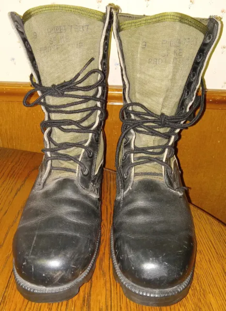 US ARMY ROSEARCH Vietnam Jungle Combat Boots Spike Protective Sz 9R $49 ...