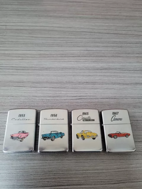 4 Zippos - American cars 4 Zippos - American cars